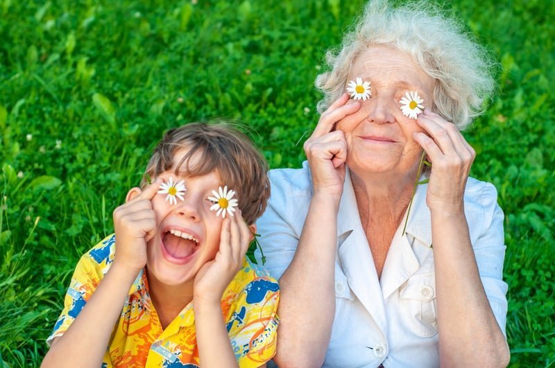 Child and old woman