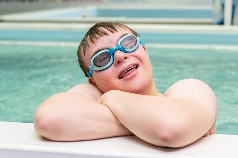 Adaptive Aquatics Swimmer
